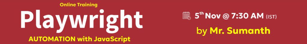Playwright-Online-Training-NareshIT