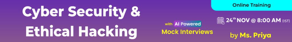 CyberSecurity - EthicalHacking-Online-Training-NareshIT