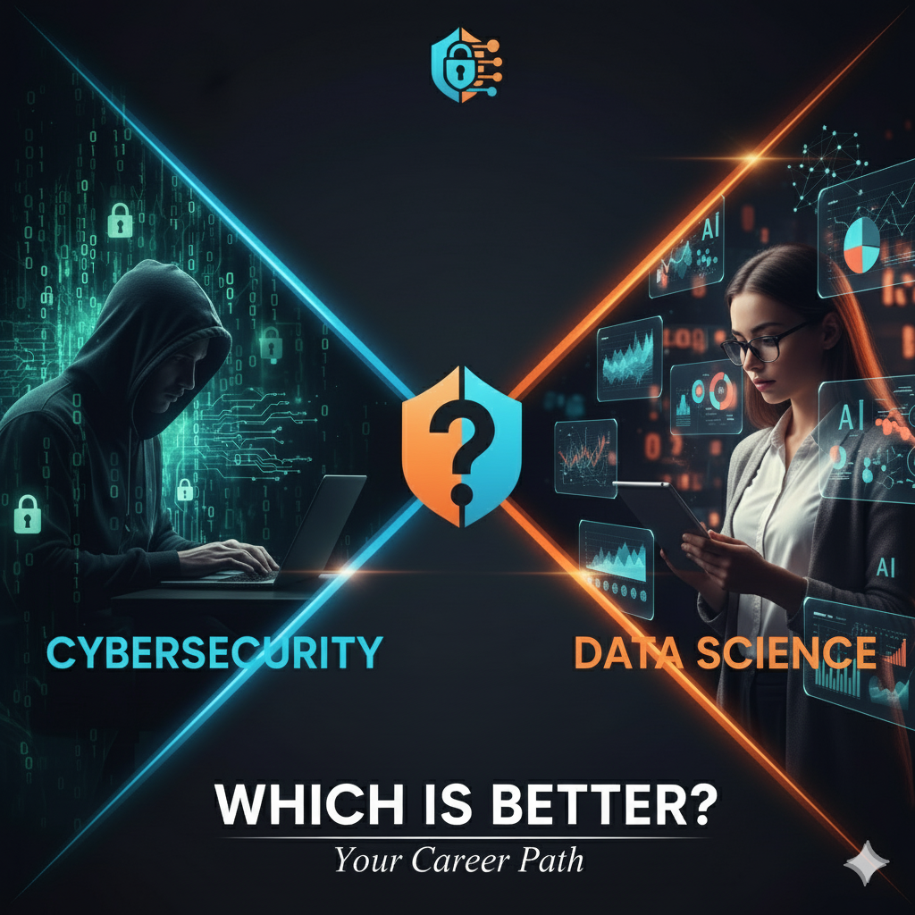 Cybersecurity vs Data Science career comparison Cybersecurity vs Data Science career comparison