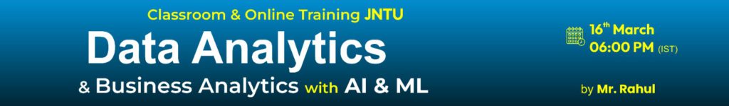 Data Anaalytics-Business Analkytics-online-Training-Nraeshit