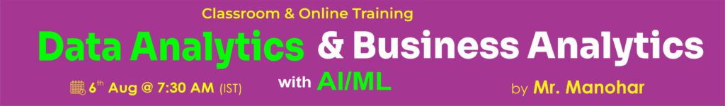 Data Analytics -Online-traning-Naresh-it