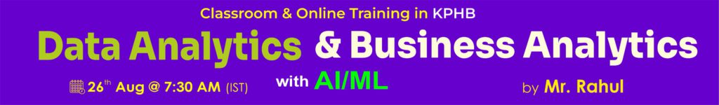 Data Analytics -Online-traning-Naresh-it