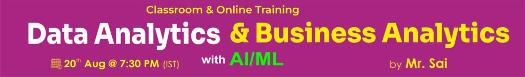 Data Analytics -Online-traning-Naresh-it