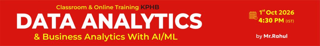Data Analytics -Online-traning-Naresh-it